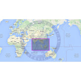 MapMedia C-MAP Mega Wide Vector Chart: MWVJINM001MAP - India and South East Asia (Update)